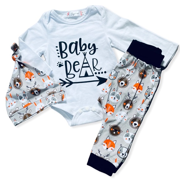 Other - Boutique Baby Boy BABY BEAR 3pc Outfit